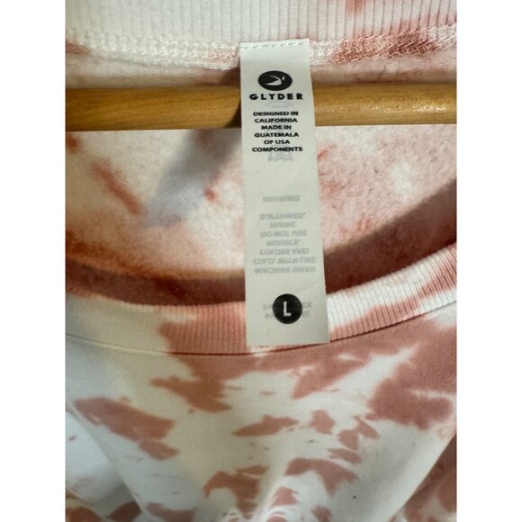 Glyder Women's Tie Dye Sweatshirt Size Large Stretchy Thumb Holes NWOT - Picture 3 of 7